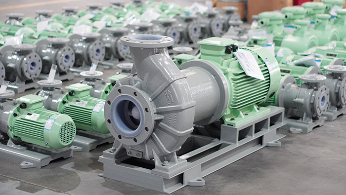 制酸行業氟塑料磁力泵完成交付